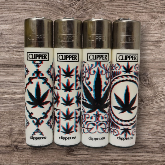 Clipper Large 4er Set - Leaves 27 - Red Pin
