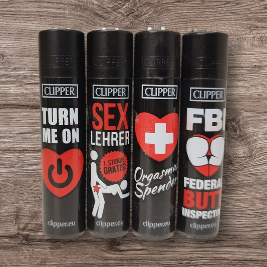 Clipper Large 4er Set - Sex - Red Pin