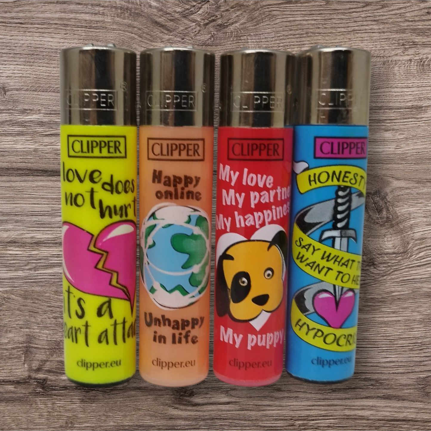 Clipper Large 4er Set - Love Quotes -
