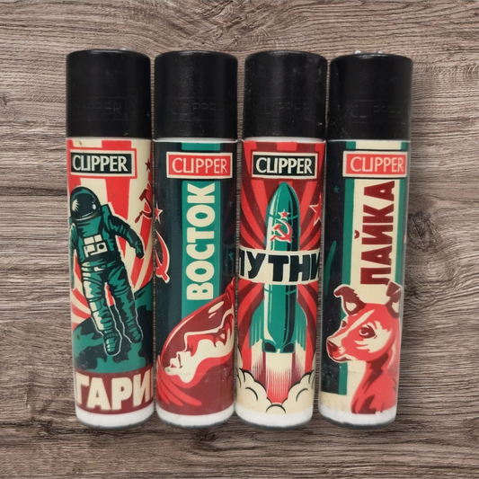 Clipper Large 4er Set - Soviet  Space - Red Pin