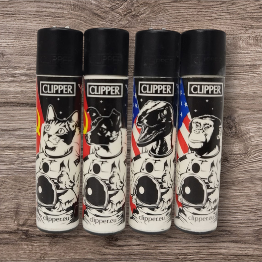 Clipper Large 4er Set - Soviet Animals - Red Pin