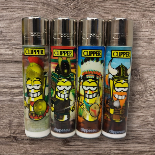 Clipper Large 4er Set - Clipperman Warriors - Red Pin