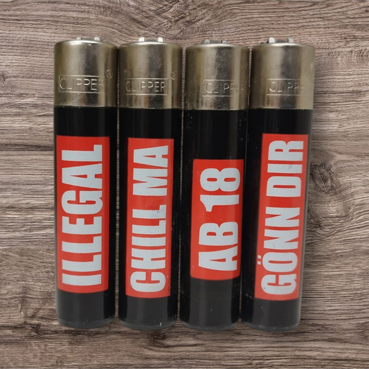 Clipper Large 4er Set - Statements - Red Pin