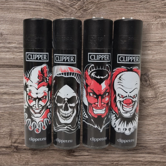 Clipper Large 4er Set - Devil - Red Pin