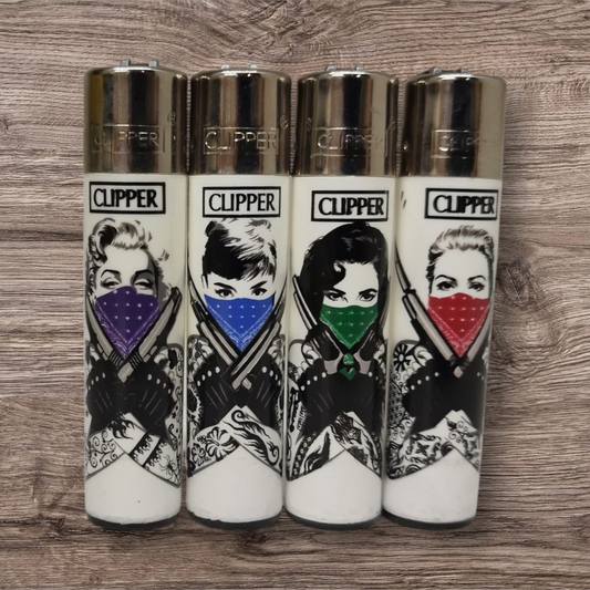 Clipper Large 4er Set - Femme Fatale - Red Pin