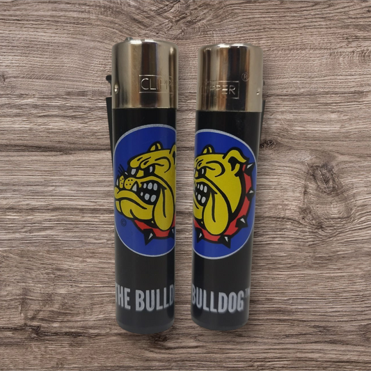 Clipper Large - The Bulldog Schwarz - Red Pin