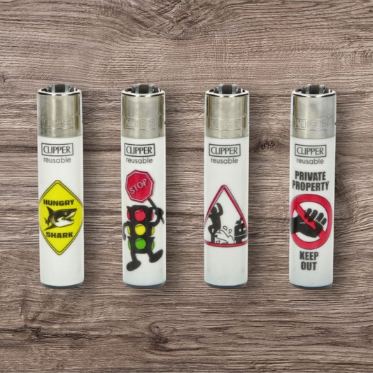 Clipper Large 4er Set - Forbbiden Symbols -