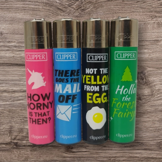 Clipper Large 4er Set - Denglish -Red Pin