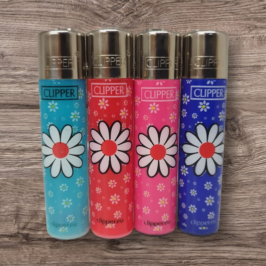Clipper Large 4er Set - Daisies 6 - Red Pin