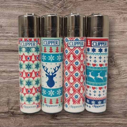 Clipper Large 4er Set - Winter - Red Pin