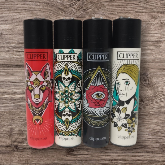 Clipper Large 4er Set - Tattoo 2 -