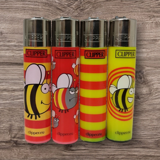 Clipper Large 4er Set - Red Spring - Red Pin