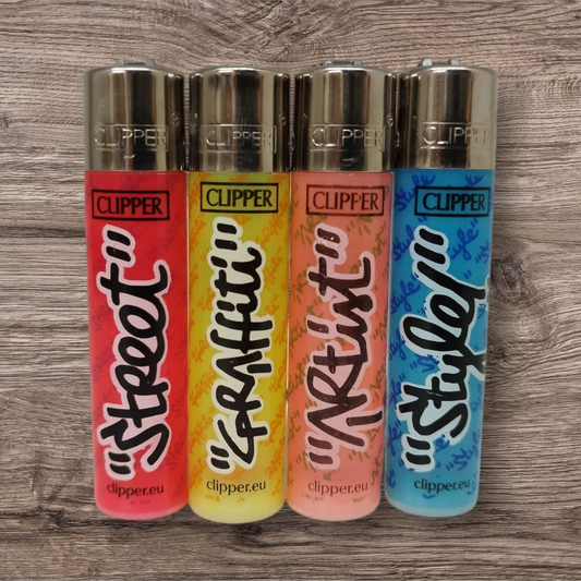 Clipper Large 4er Set - Urban Message - Red Pin
