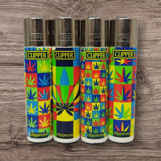 Clipper Large 4er Set - Pop Art Leaves -
