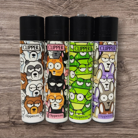 Clipper Large 4er Set - Animals Squad -