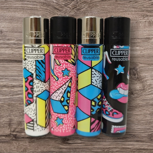 Clipper Large 4er Set - Random Pattern 2 -