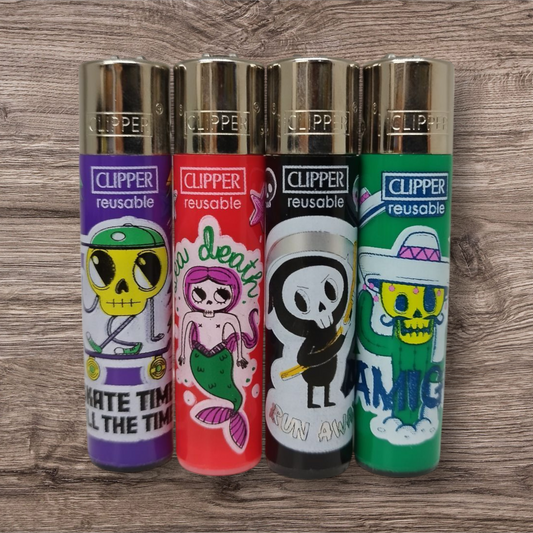 Clipper Large 4er Set - Stiker Skulls -