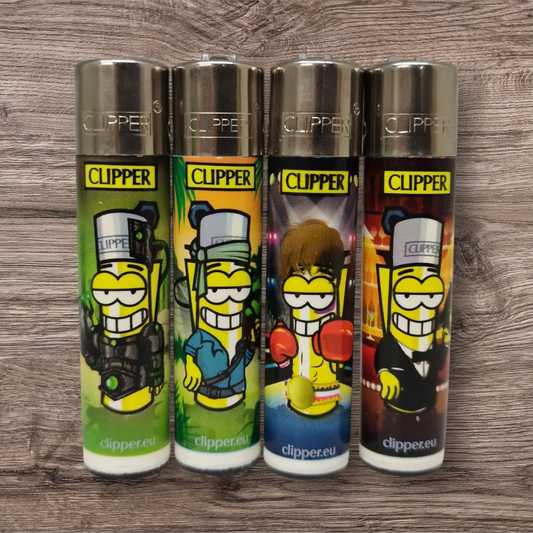 Clipper Large 4er Set - Clipperman Movies - Red Pin