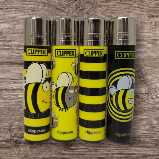 Clipper Large 4er Set - Spring Bees - Red Pin