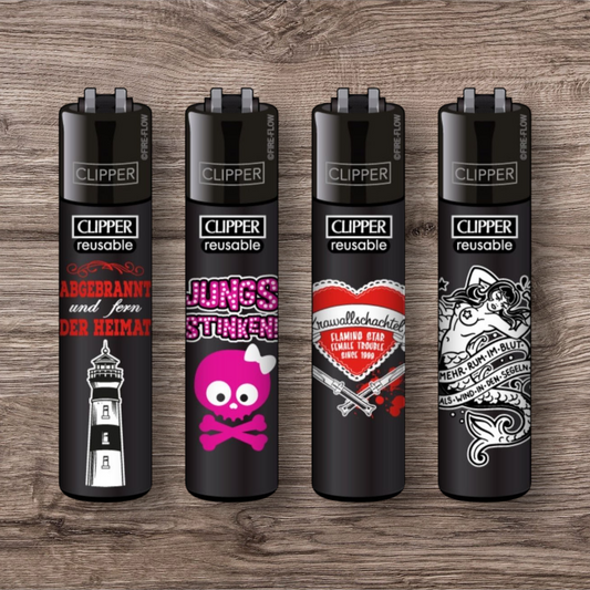 Clipper Large 4er Set - Flaming Star #1 -
