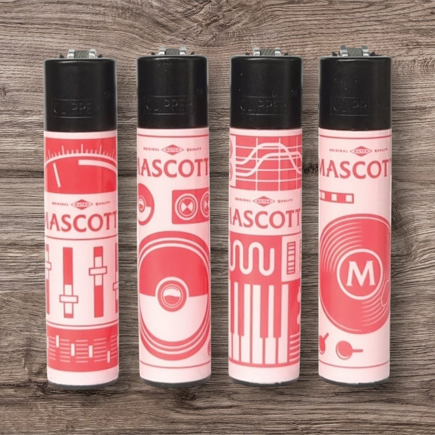 Clipper Large 4er Set - Mascotte Pink Music -