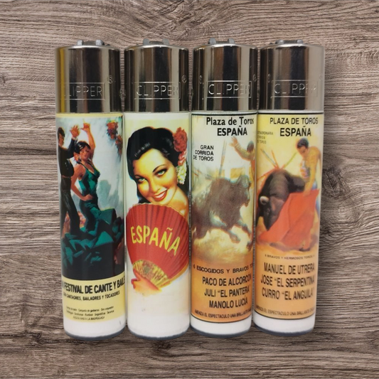 Clipper Large 4er Set - Espana - Red Pin