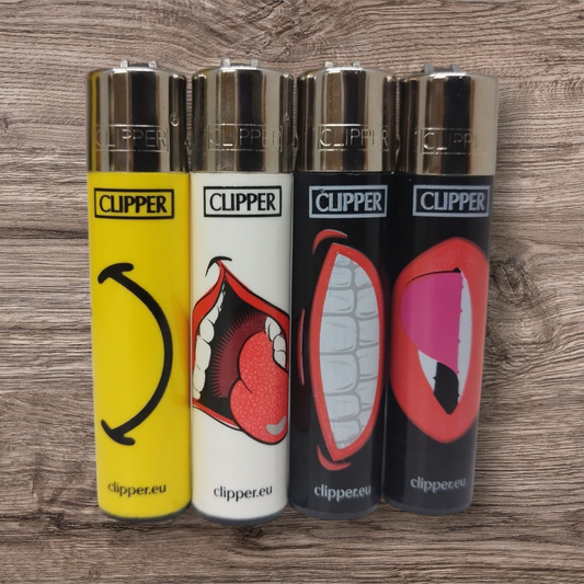 Clipper Large 4er Set - Kiss Me! - Red Pin