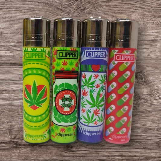Clipper Large 4er Set - Happy W..d - Red Pin