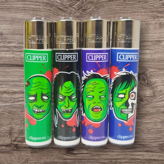 Clipper Large 4er Set - Horror Zombies - Red Pin