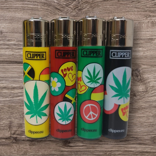 Clipper Large 4er Set - Jamaica Peace - Red  Pin