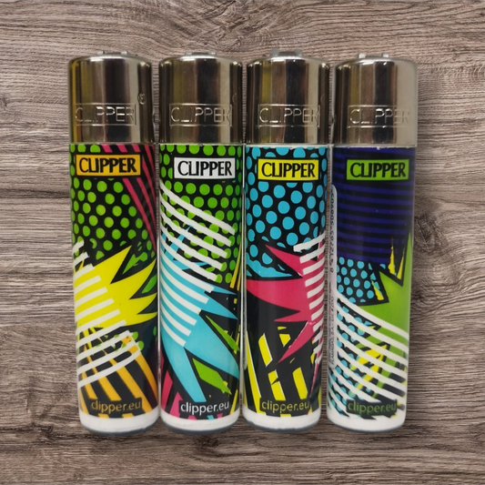 Clipper Large 4er Set - Pop Art Style - Red Pin