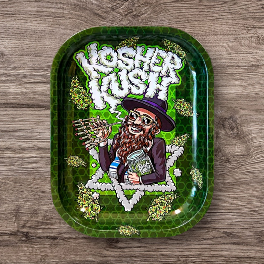 Best Buds Kosher Kush Metall Rolling Tray Small 14x18cm
