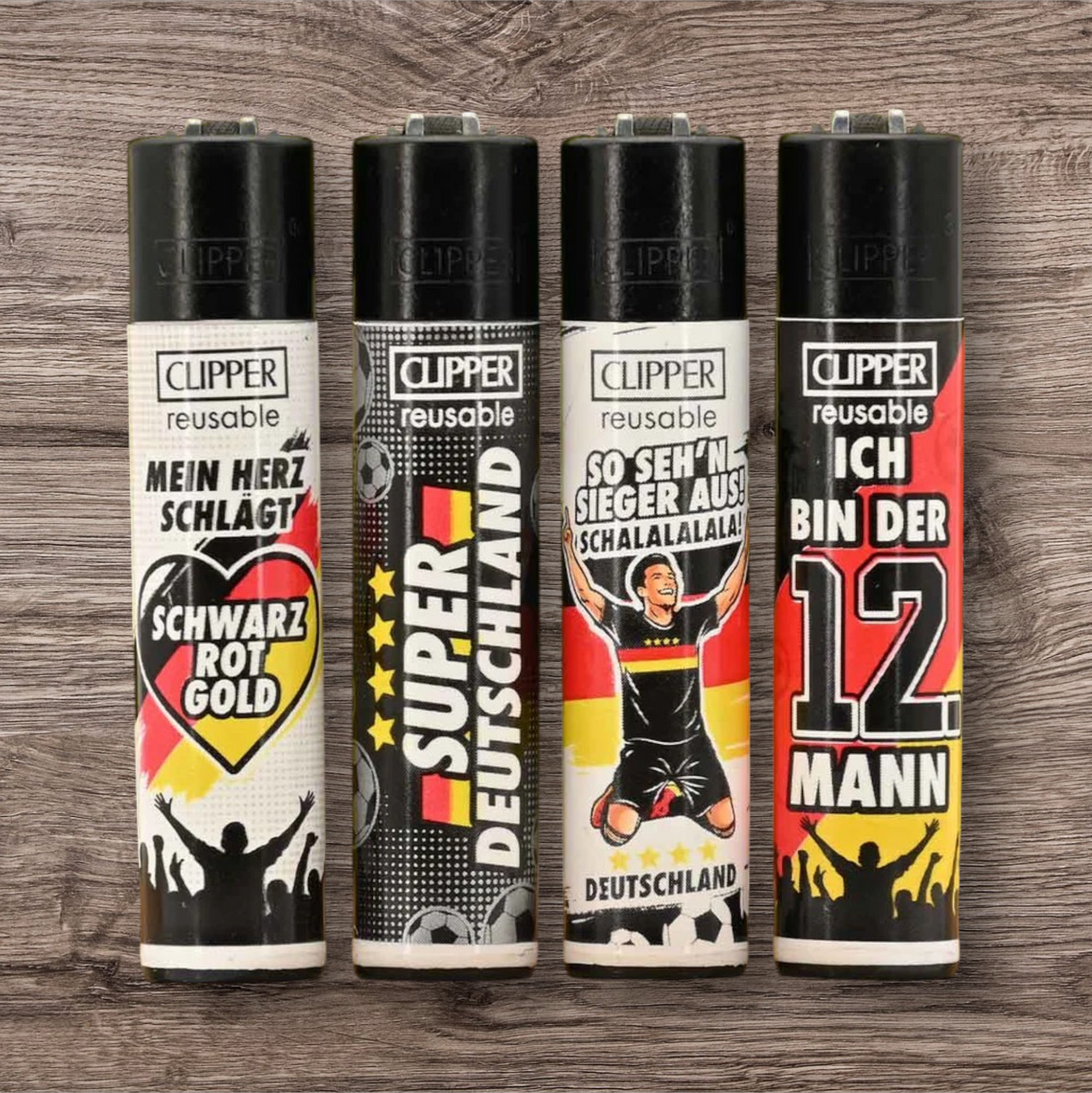 Clipper Large 4er Set - Fußball Deutschland -