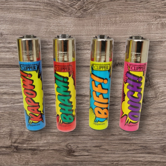Clipper Large 4er Set - Cartoon Sounds - Red Pin