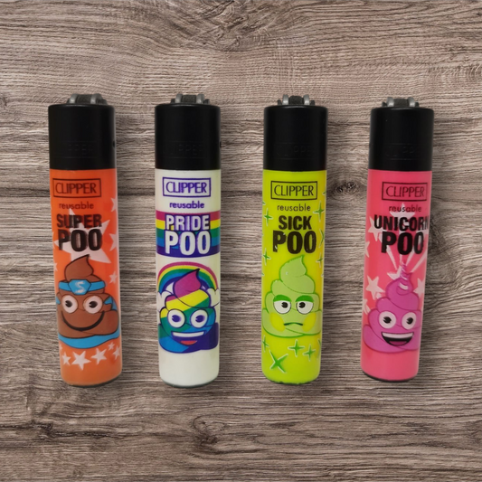 Clipper Micro 4er Set emoji Poo 2