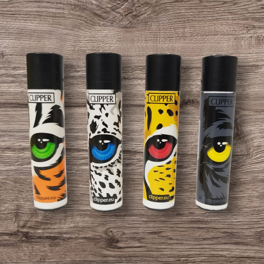 Clipper Large 4er Set - Feline Eyes - Red Pin