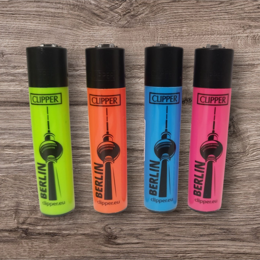 Clipper Large 4er Set - Fernsehturm Fluo Berlin -