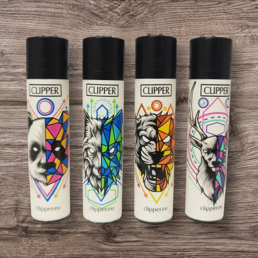 Clipper Large 4er Set - Geometric Animals -