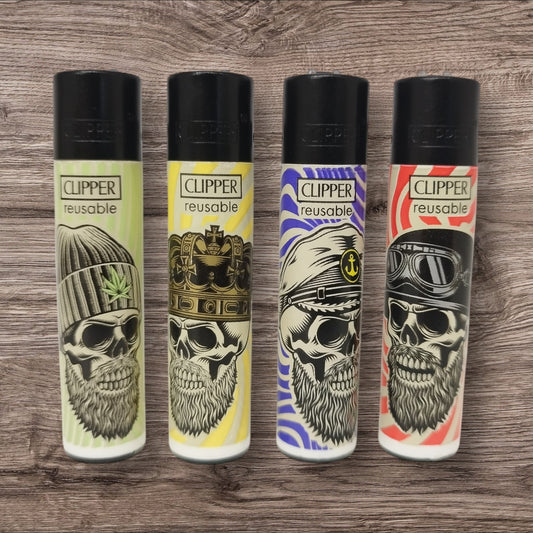 Clipper Large 4er Set -Hipster Skulls -