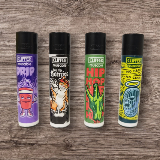 Clipper Large 4er Set - HipHop Slogan 1 -