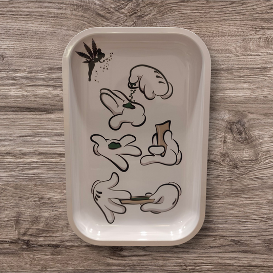 Rolling Tray Medium - Cartoon Hands -