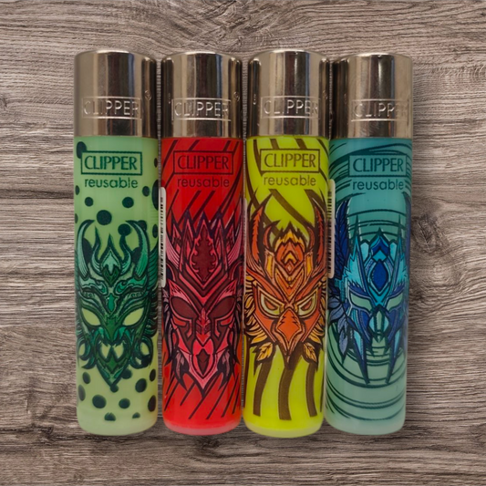 Clipper Large 4er Set - Tribal Masks -