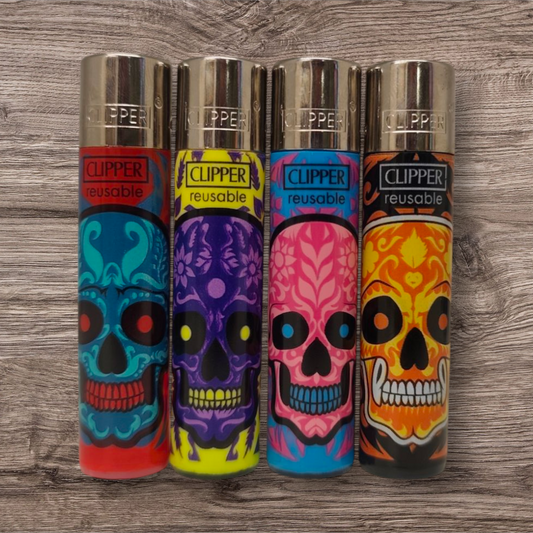 Clipper Large 4er Set - Marked Skulls 1 -