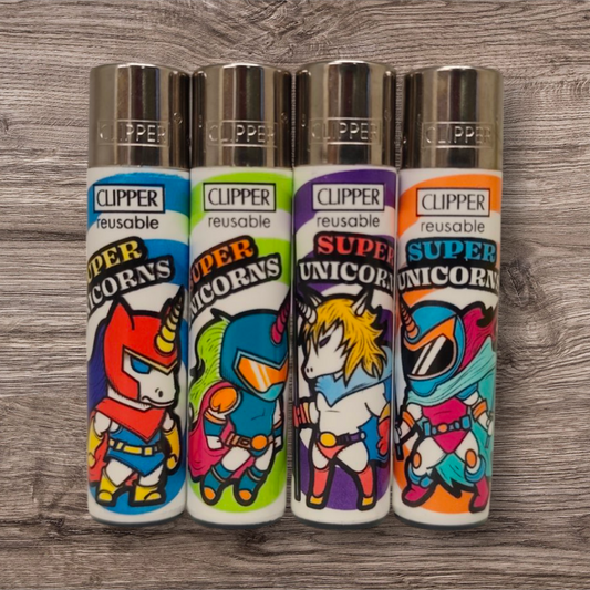 Clipper Large 4er Set - Super Unicorns -