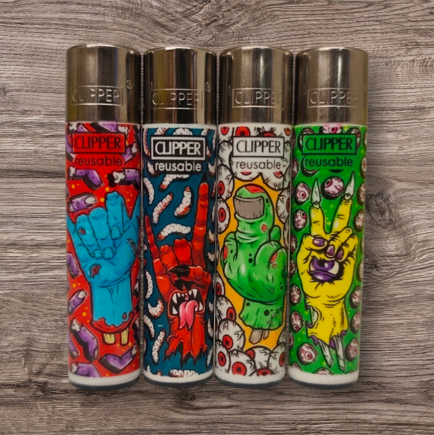 Clipper Large 4er Set - Horror Hands -