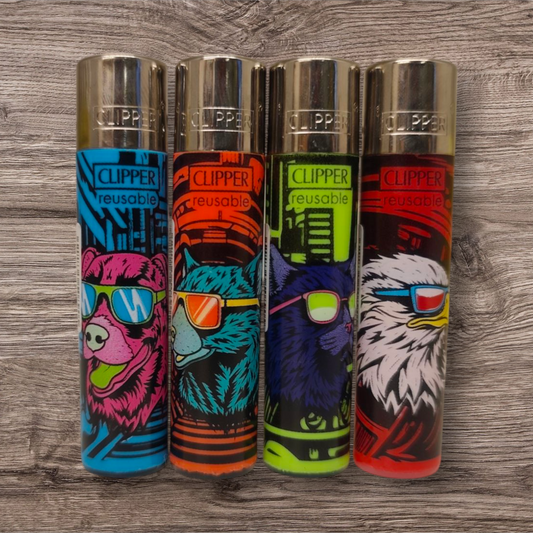 Clipper Large 4er Set - Cool Animals -