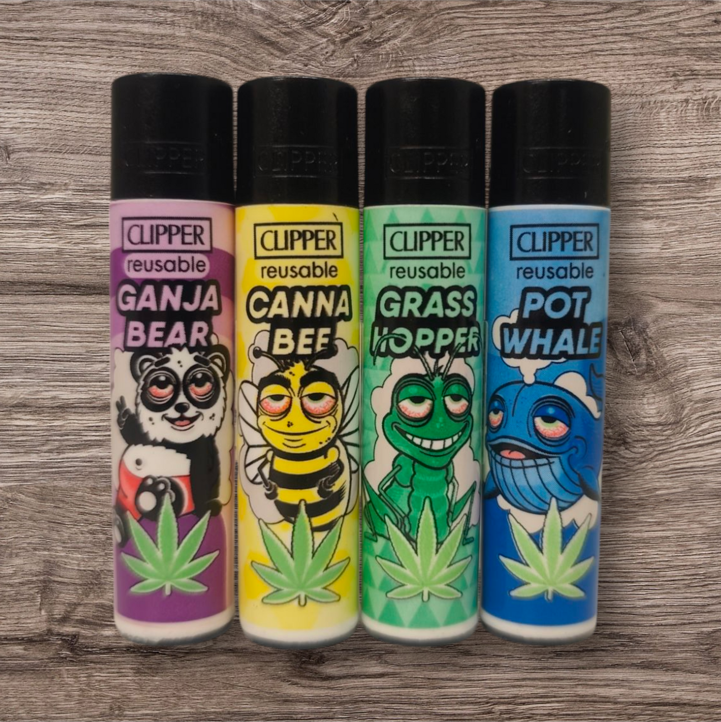 Clipper Large 4er Set - Marijuanimals -