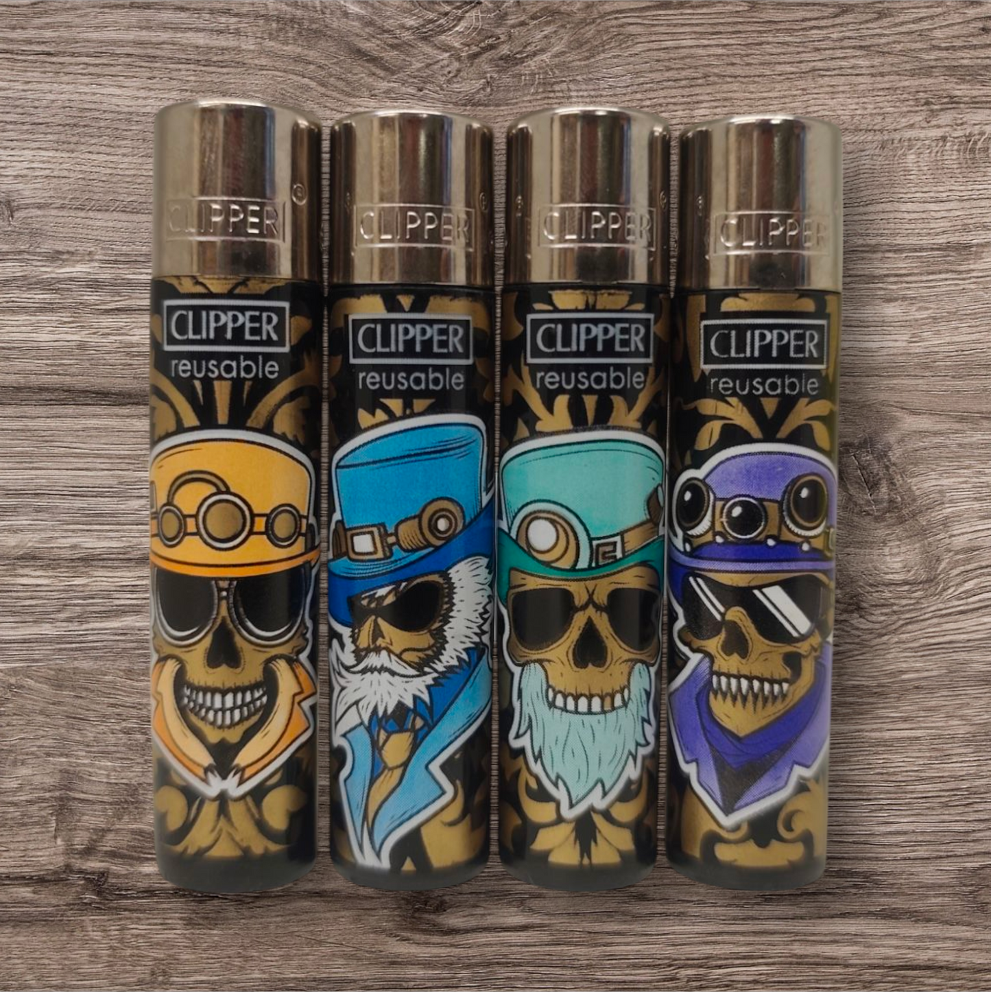 Clipper Large 4er Set - Marked Skulls 3 -