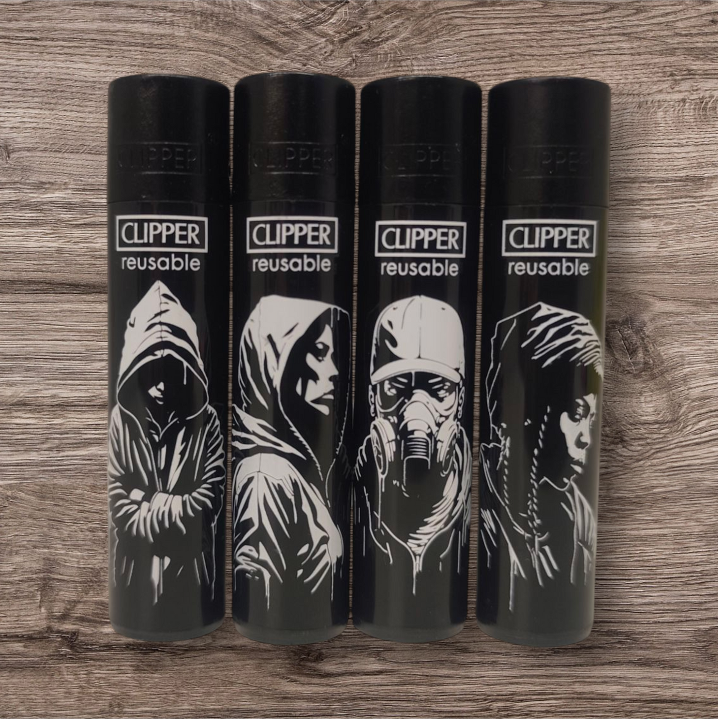 Clipper Large 4er Set - Stencil Style -