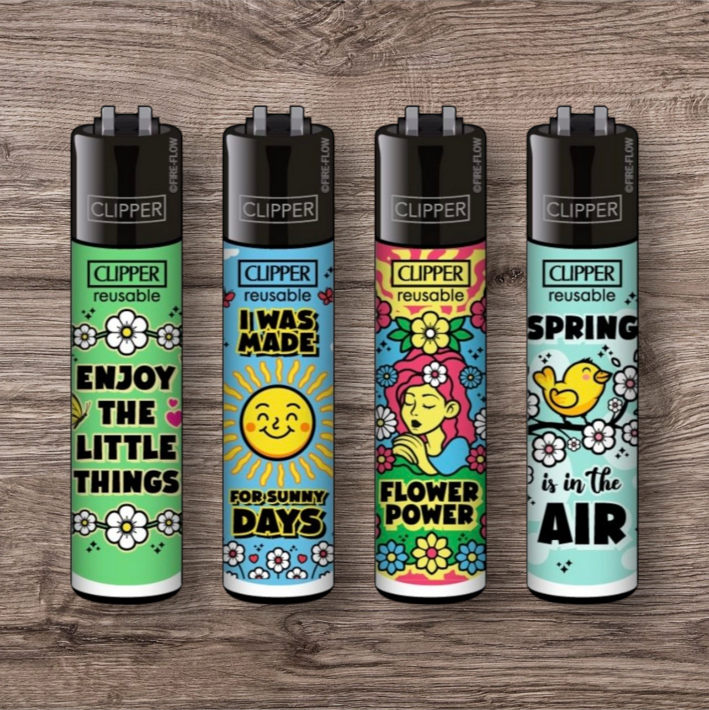 Clipper Large 4er Set - Spring Slogan -